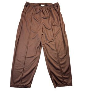 LBW Knits Pants Womens 34x28 Brown Elastic Waist Pull On Comfort Office Career